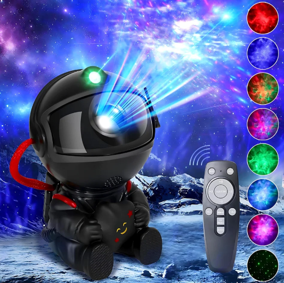 Projetor AstroGalaxy LED – Lâmpada Estrelada com Nebulosa 360° | Luz Noturna Decorativa para Quarto, Crianças e Presentes