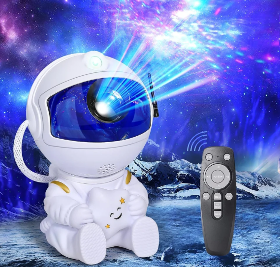 Projetor AstroGalaxy LED – Lâmpada Estrelada com Nebulosa 360° | Luz Noturna Decorativa para Quarto, Crianças e Presentes