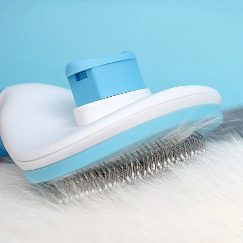 HappyPet Escova Desembaraçadora para Cães e Gatos – Pente de Aço Inoxidável para Pelos Longos | Acessório de Higiene e Cuidados Pet
