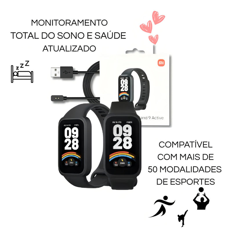 Xiaomi Smart Band 9 Active Tela de 1.47 Cor Preto