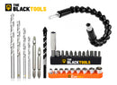 Parafusadeira E Furadeira De Impacto 3/8 The Black Tools Tb21-pz Com 2 Baterias E Acessorios