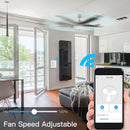 Moes WiFi + RF Smart Ceiling Fan & Light Switch – Controle por App, Voz e RF Remote