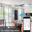 Moes WiFi + RF Smart Ceiling Fan & Light Switch – Controle por App, Voz e RF Remote