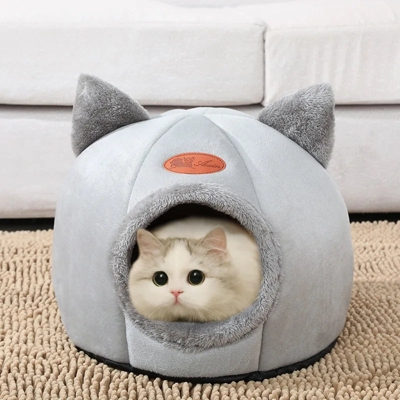 Cama Toca de Inverno para Gatos – Conforto e Aconchego para Seu Pet