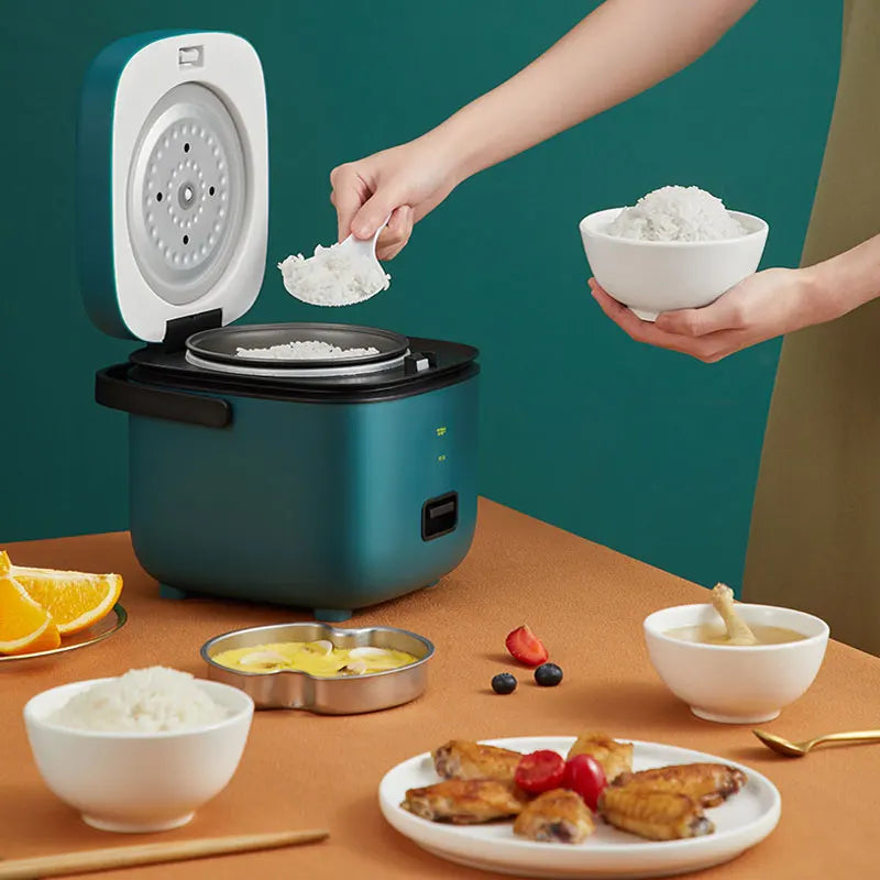 Mini Panela Elétrica de Arroz 1,2L – Cozinha Automática, Antiaderente