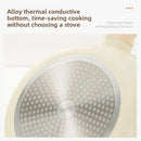 Conjunto de Panelas Antiaderente Maifan Stone – Frigideira, Panela de Leite e Panela de Sopa com Cabo de Madeira