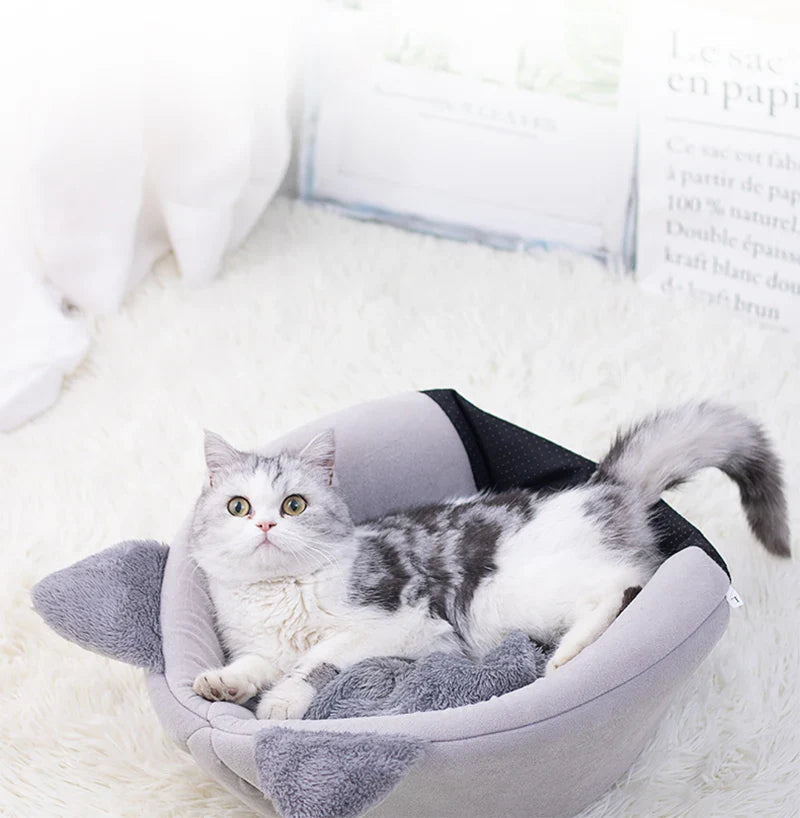 Cama Toca de Inverno para Gatos – Conforto e Aconchego para Seu Pet