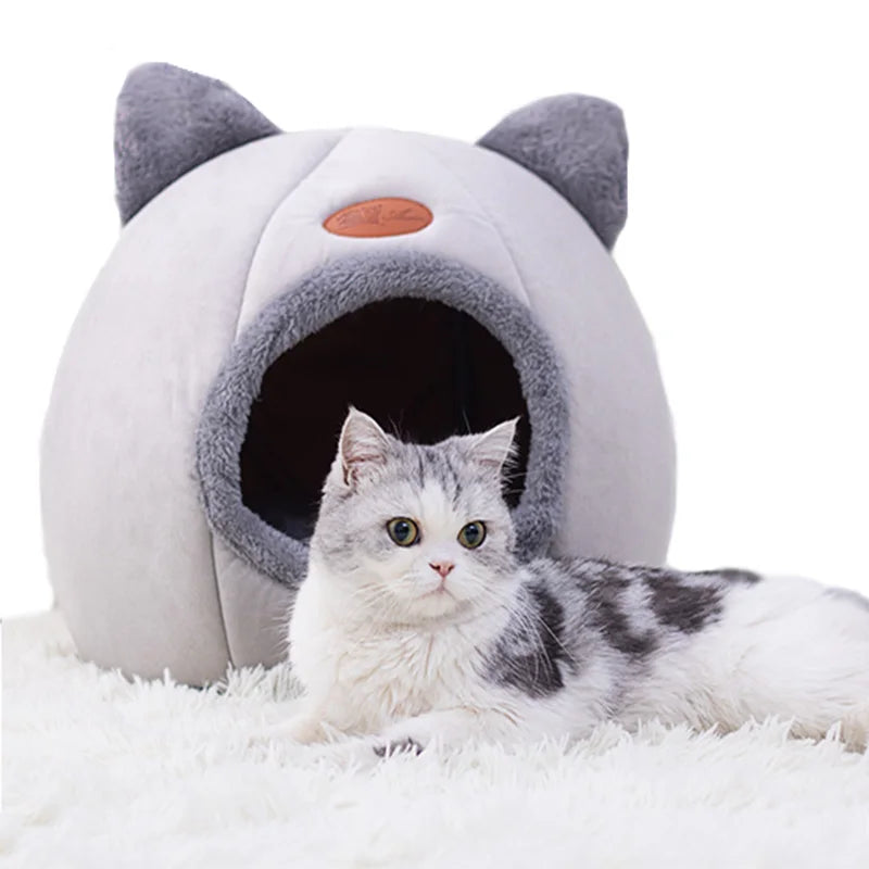 Cama Toca de Inverno para Gatos – Conforto e Aconchego para Seu Pet