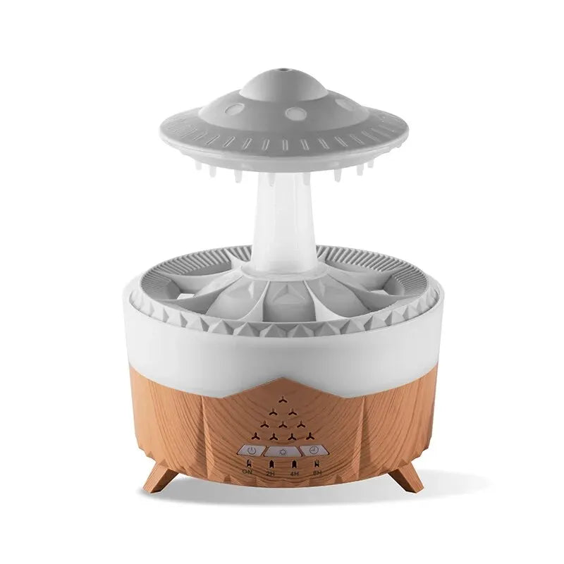 Aierwill UFO Umidificador de Ar Ultrassônico com Aromaterapia – Difusor de Óleos Essenciais com Controle Remoto