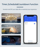Interruptor Inteligente Tuya WiFi Padrão 4x4 – 4/6/8 Teclas Touch com Controle por Voz (Alexa/Google Home)