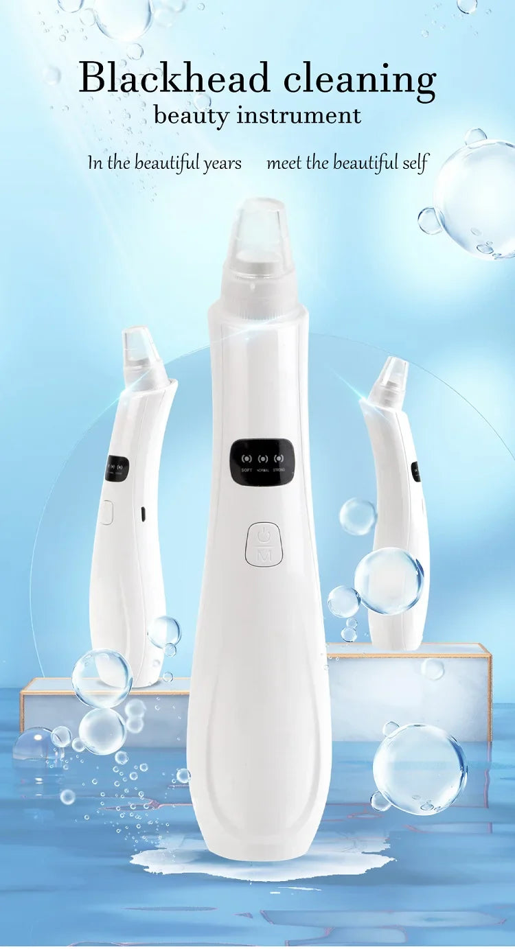 Removedor de Cravos Elétrico 3 Níveis – Limpeza Facial Profunda & Rejuvenescimento