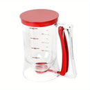Dosador de Massa 900ml – Dispenser Manual com Medição para Cupcakes, Panquecas, Waffles e Bolos