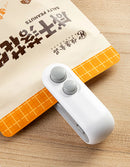 Mini Selador de Sacos 2 em 1 – Recarregável, Portátil com Cortador, Mantém Alimentos Frescos