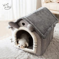 Casinha Dobrável para Gatos e Cães – Conforto e Aquecimento para o Inverno
