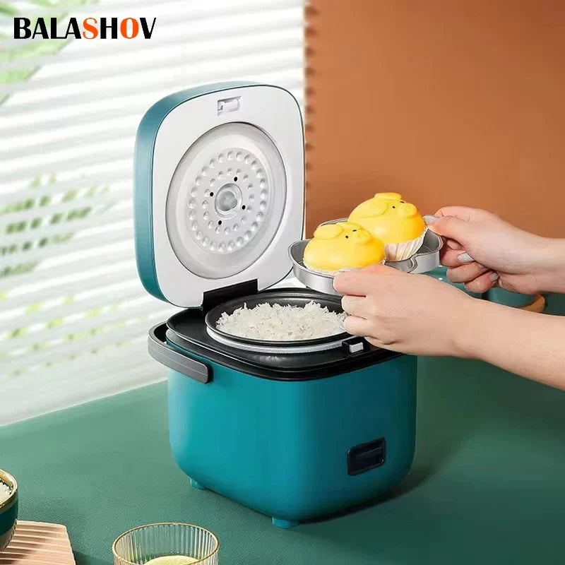 Mini Panela Elétrica de Arroz 1,2L – Cozinha Automática, Antiaderente