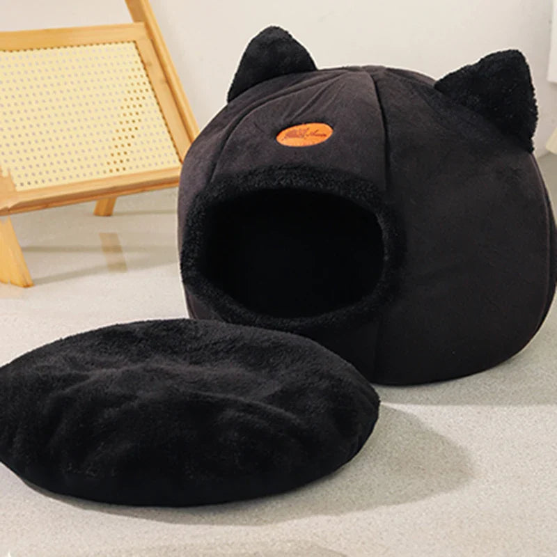 Cama Toca de Inverno para Gatos – Conforto e Aconchego para Seu Pet