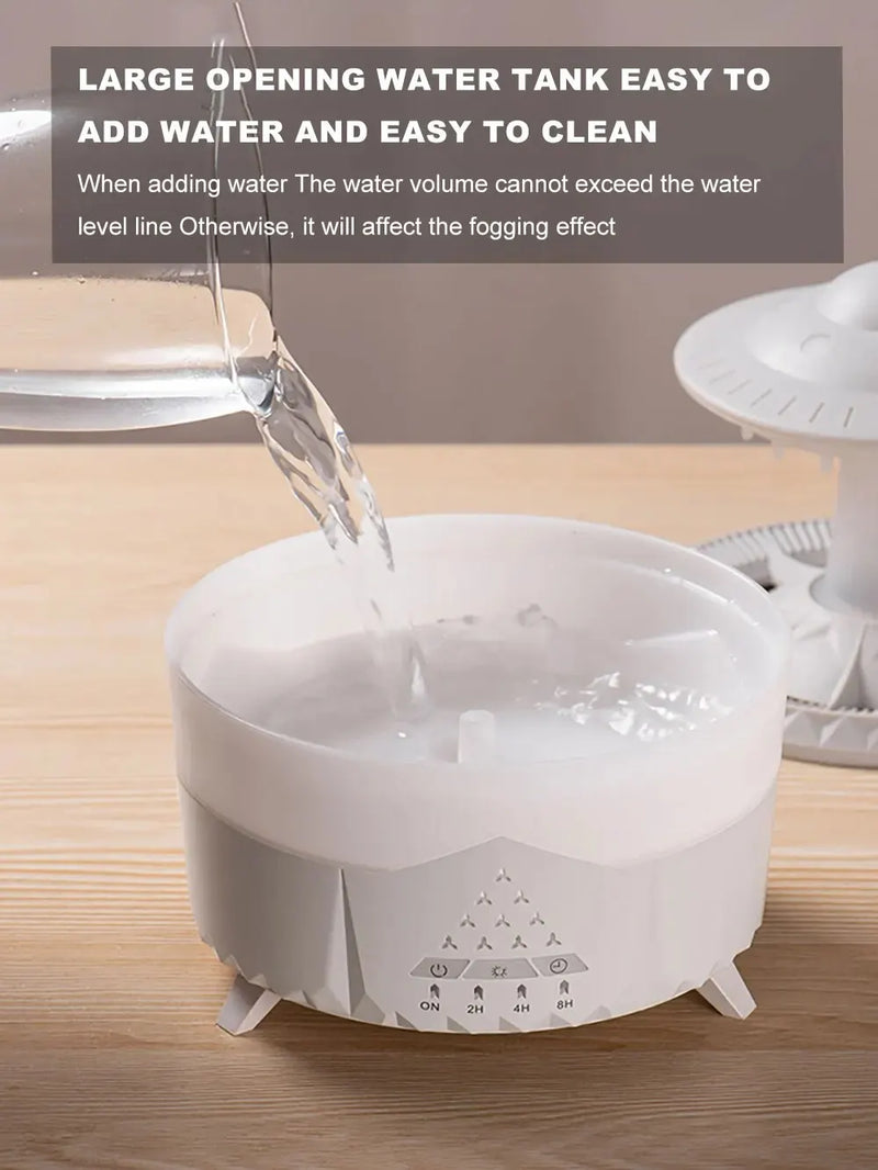 Aierwill UFO Umidificador de Ar Ultrassônico com Aromaterapia – Difusor de Óleos Essenciais com Controle Remoto