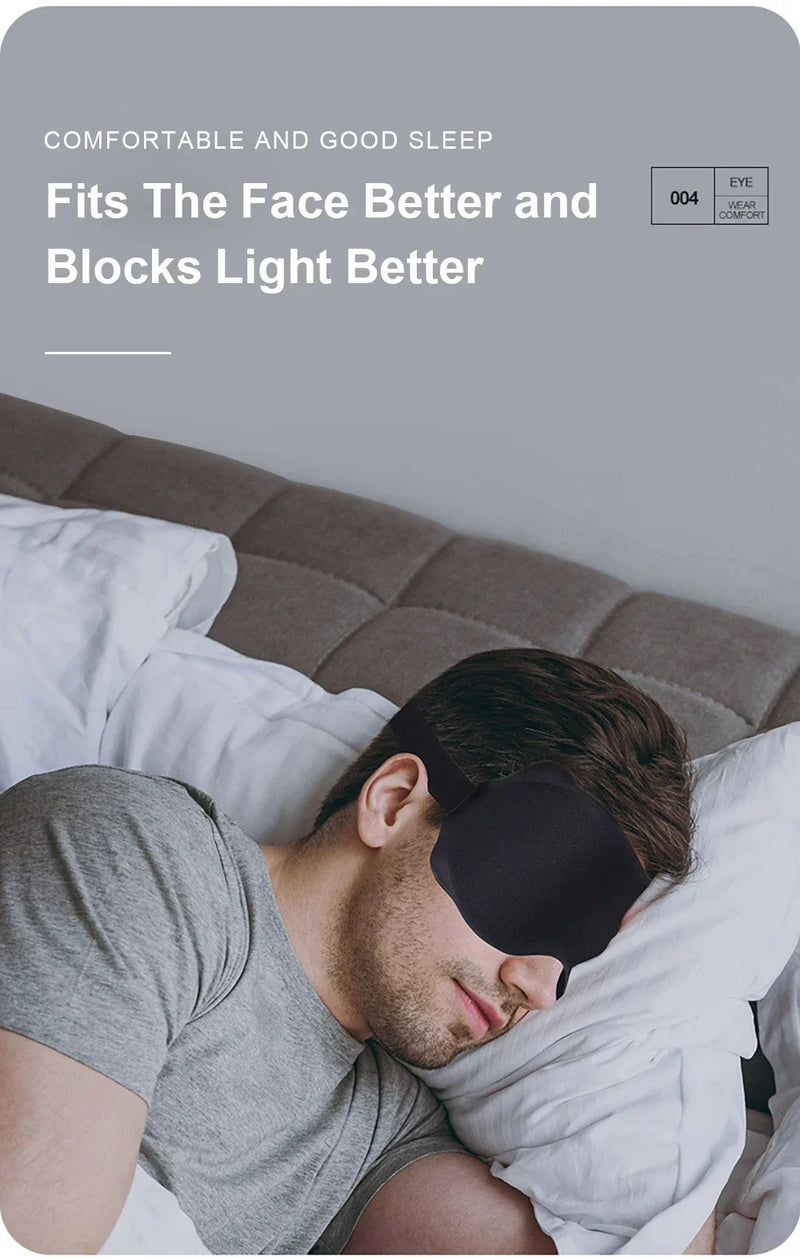Máscara de Dormir 3D Conforto Total – Bloqueia 100% da Luz & Alívio para os Olhos
