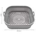 Cesto de Silicone Dobrável para Air Fryer – Reutilizável, Antiaderente e Resistente ao Calor