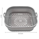 Cesto de Silicone Dobrável para Air Fryer – Reutilizável, Antiaderente e Resistente ao Calor