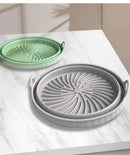 Cesto de Silicone Dobrável para Air Fryer – Reutilizável, Antiaderente e Resistente ao Calor