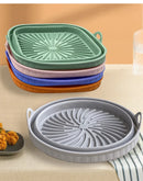 Cesto de Silicone Dobrável para Air Fryer – Reutilizável, Antiaderente e Resistente ao Calor