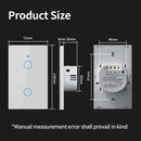 Interruptor Inteligente Wi-Fi + Bluetooth Tuya – Sem Neutro, Touch, Compatível com Alexa e Google Home