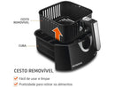 Air Fryer 4L Mondial Family – Sem Óleo, Timer, Cesto Quadrado Antiaderente – 110V
