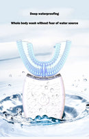 Escova de Dentes Elétrica U-Type 360° – Silicone, Sônica, USB Recarregável, À Prova d’Água