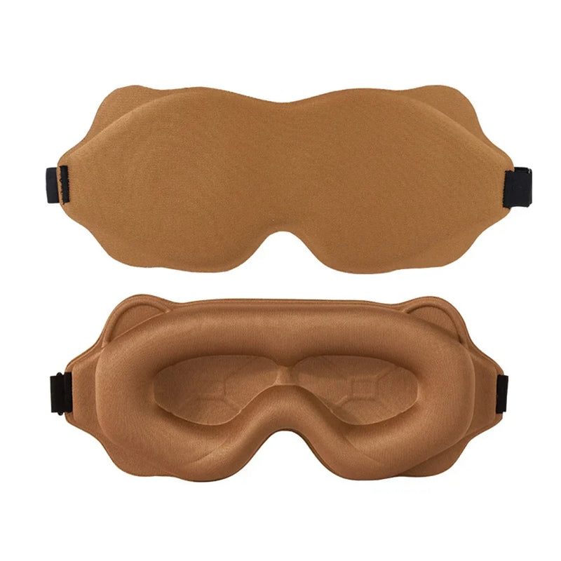 Máscara de Dormir 3D Conforto Total – Bloqueia 100% da Luz & Alívio para os Olhos