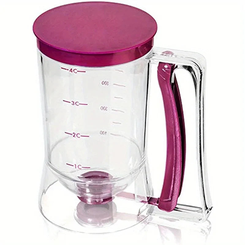 Dosador de Massa 900ml – Dispenser Manual com Medição para Cupcakes, Panquecas, Waffles e Bolos