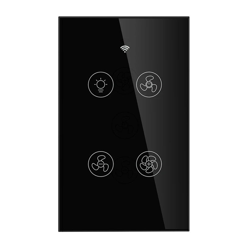 Moes WiFi + RF Smart Ceiling Fan & Light Switch – Controle por App, Voz e RF Remote