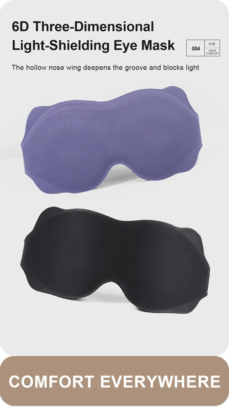 Máscara de Dormir 3D Conforto Total – Bloqueia 100% da Luz & Alívio para os Olhos