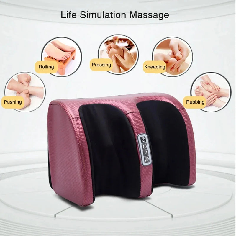 Massageador Elétrico para Pés com Terapia de Calor Shiatsu – Alívio da Dor e Relaxamento Muscular