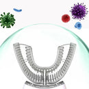 Escova de Dentes Elétrica U-Type 360° – Silicone, Sônica, USB Recarregável, À Prova d’Água