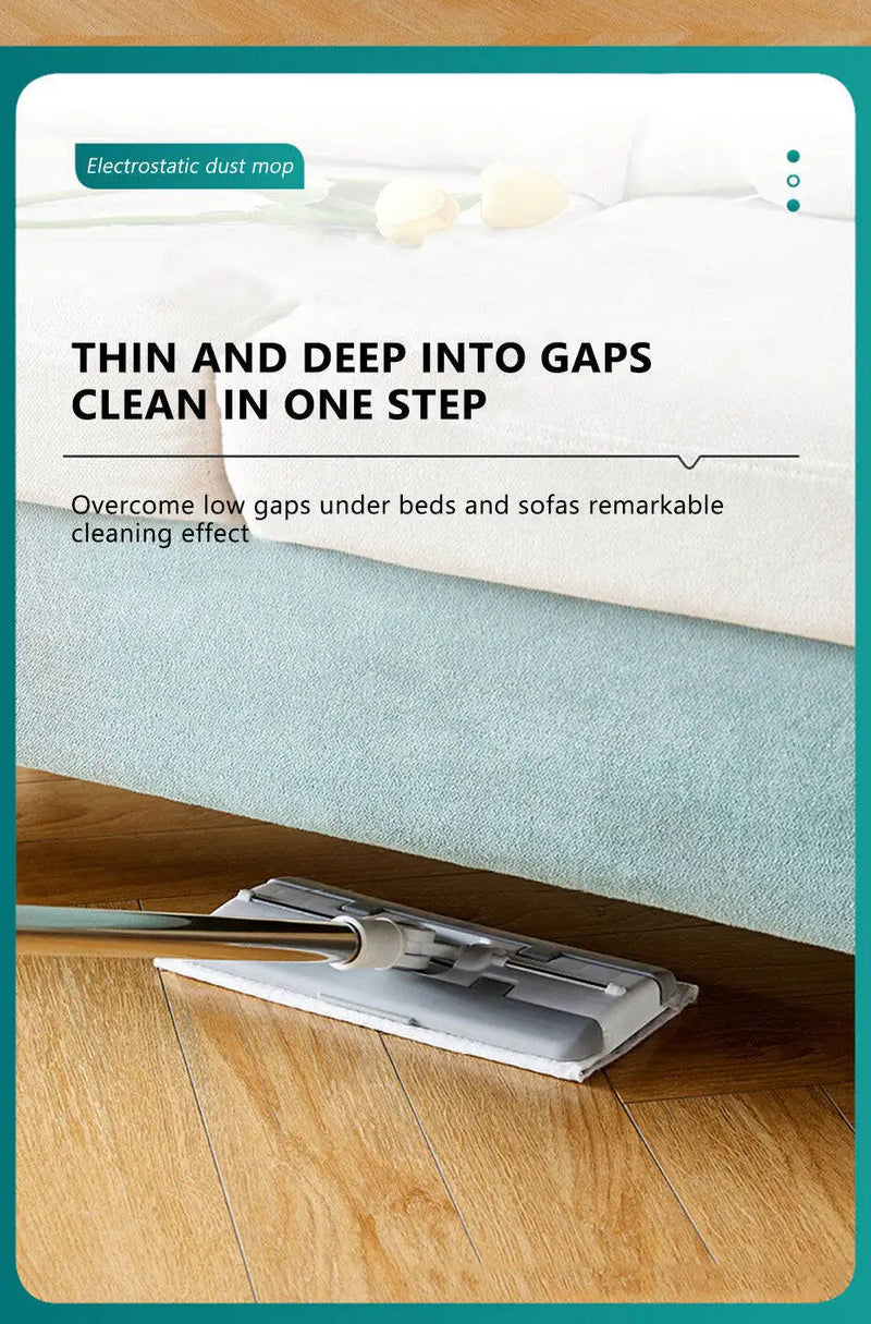 Mopa Eletrostática para Poeira – Clip-On Face Towel Mop