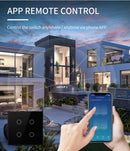 Interruptor Inteligente Tuya WiFi Padrão 4x4 – 4/6/8 Teclas Touch com Controle por Voz (Alexa/Google Home)