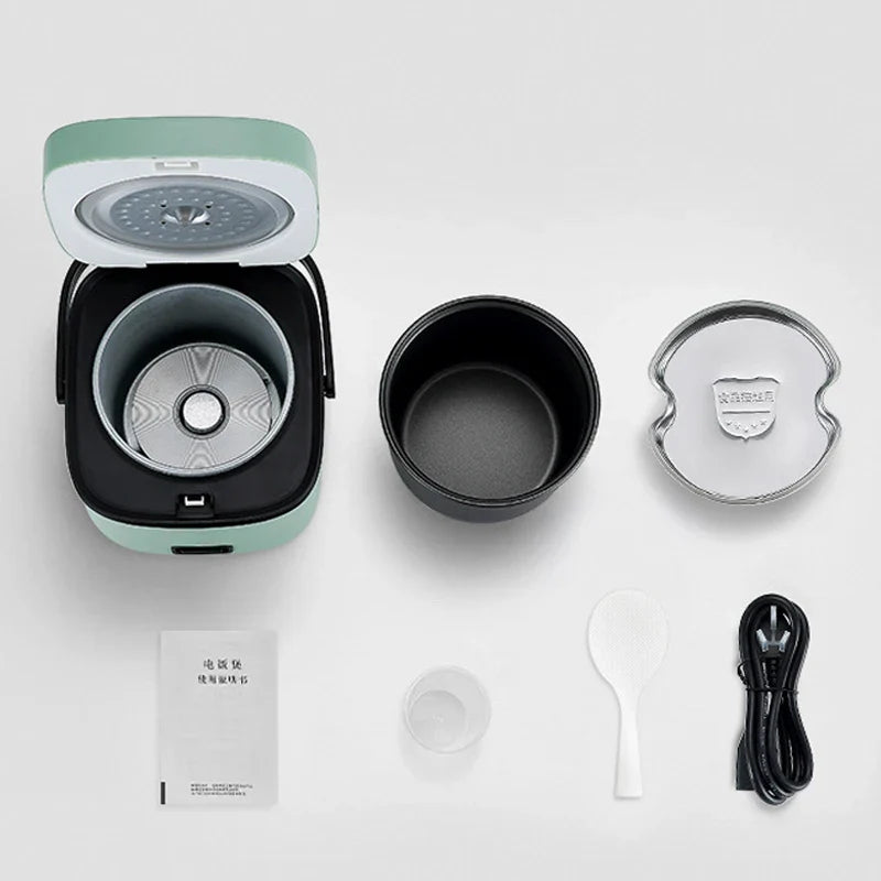 Mini Panela Elétrica de Arroz 1,2L – Cozinha Automática, Antiaderente