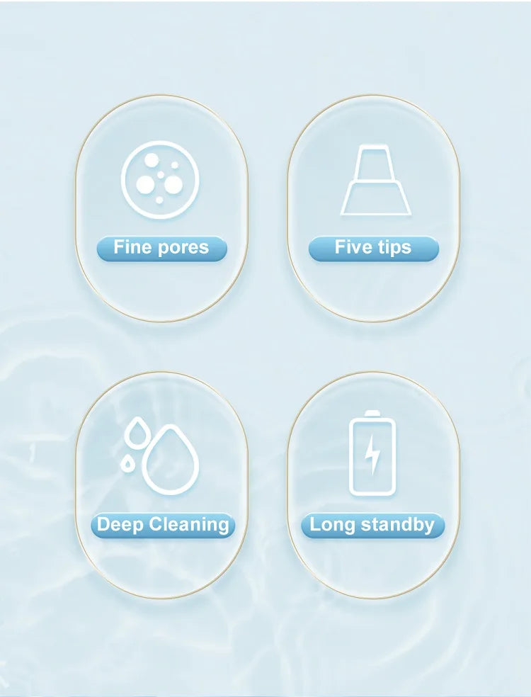 Removedor de Cravos Elétrico 3 Níveis – Limpeza Facial Profunda & Rejuvenescimento