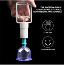 Kit de Ventosas a Vácuo 6 Peças com Bomba Manual – Massagem, Detox e Terapia Anticelulite