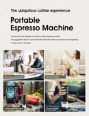 Máquina de Café Espresso Portátil 3 em 1 – 20 Bares de Pressão, Recarregável via USB, Para Cápsulas e Café Moído