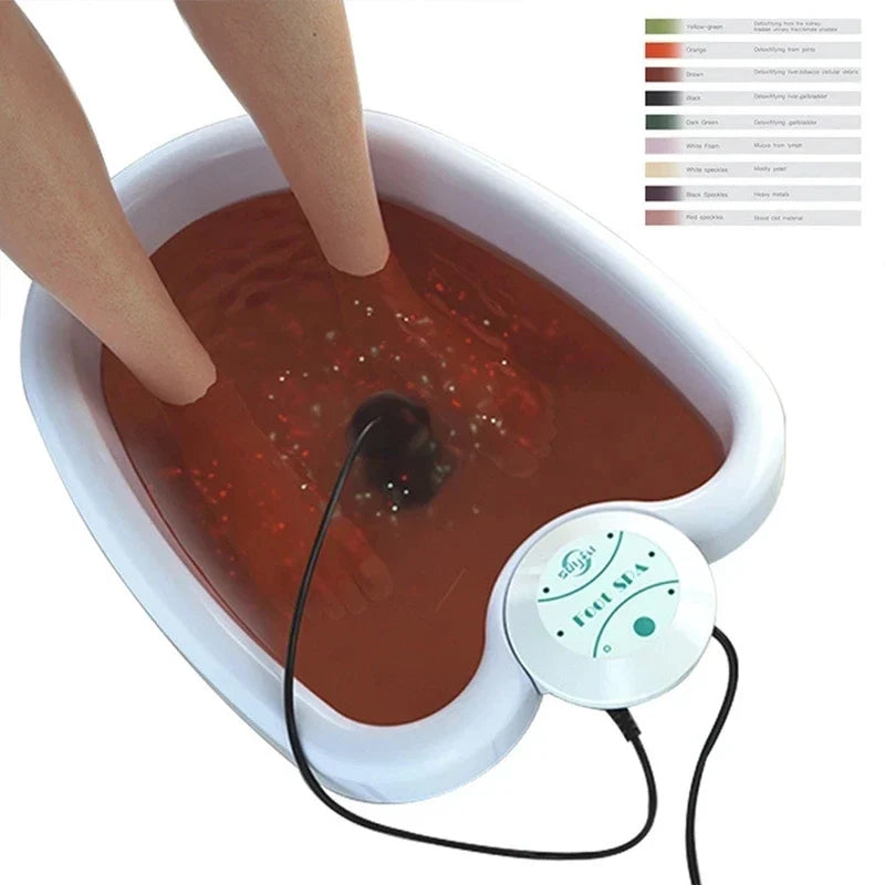 Máquina Detox Ionic Foot Spa – Banho de Pés Ionizador & Massagem Relaxante