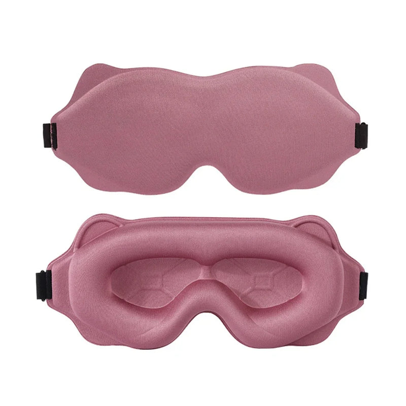 Máscara de Dormir 3D Conforto Total – Bloqueia 100% da Luz & Alívio para os Olhos