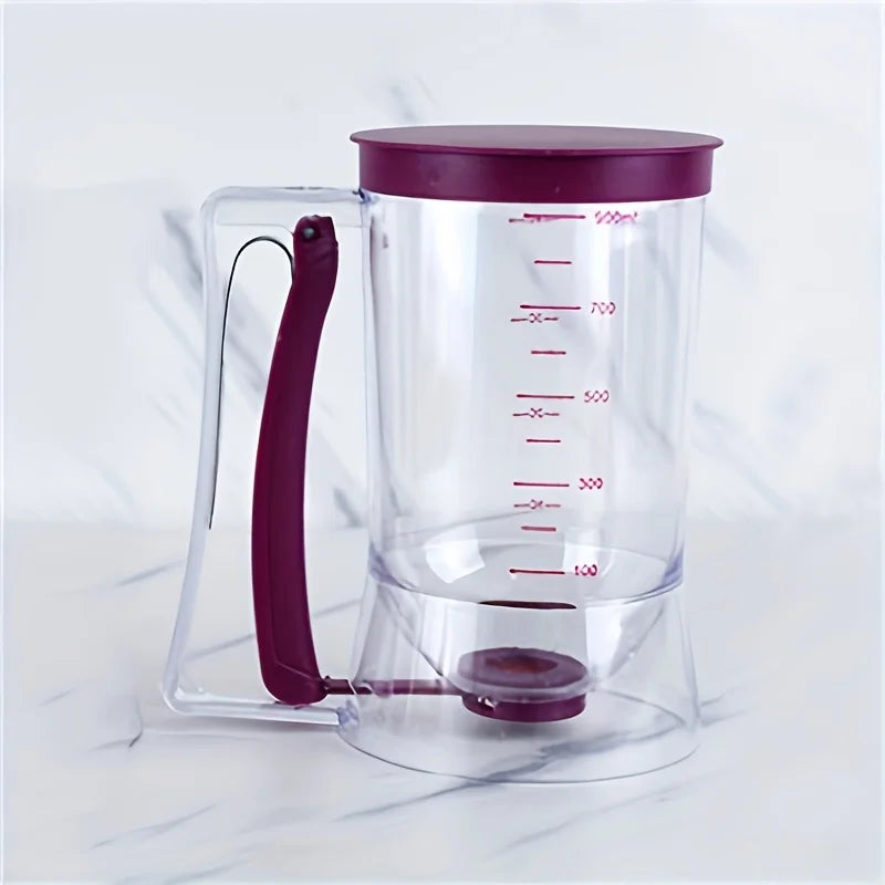 Dosador de Massa 900ml – Dispenser Manual com Medição para Cupcakes, Panquecas, Waffles e Bolos