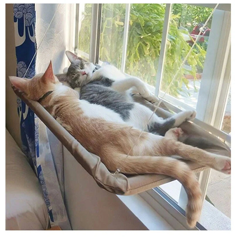 Rede Suspensa para Gatos – Conforto e Diversão com Vista para o Exterior