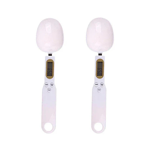 Mini Colher Balança Digital – LCD, Alta Precisão 0,1–500g para Café, Farinha, Leite e Confeitaria