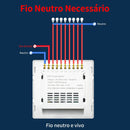 Interruptor Inteligente Tuya WiFi Padrão 4x4 – 4/6/8 Teclas Touch com Controle por Voz (Alexa/Google Home)
