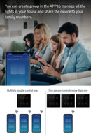 Interruptor Inteligente Tuya WiFi Padrão 4x4 – 4/6/8 Teclas Touch com Controle por Voz (Alexa/Google Home)