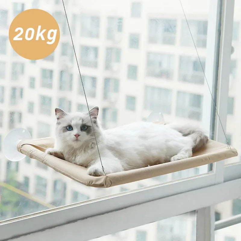 Rede Suspensa para Gatos – Conforto e Diversão com Vista para o Exterior